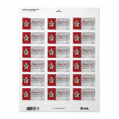 クリスマスキュートフェスティバルジンジャーブレッドマンクッキー ラベル (フルシート)