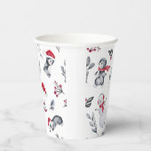 クリスマスキュートフェスティバルホリデーシーズンウォーターカラー 紙コップ (右)