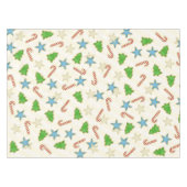 クリスマスキュートホリデーお洒落クッキー切り出し テーブルクロス (正面(横))