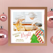 クリスマスキュートホリデークッキー切り出し お洒落 フォトプリント