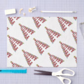 クリスマスキュートロブスターツリー航海のビーチ組織 薄葉紙 (クラフト)