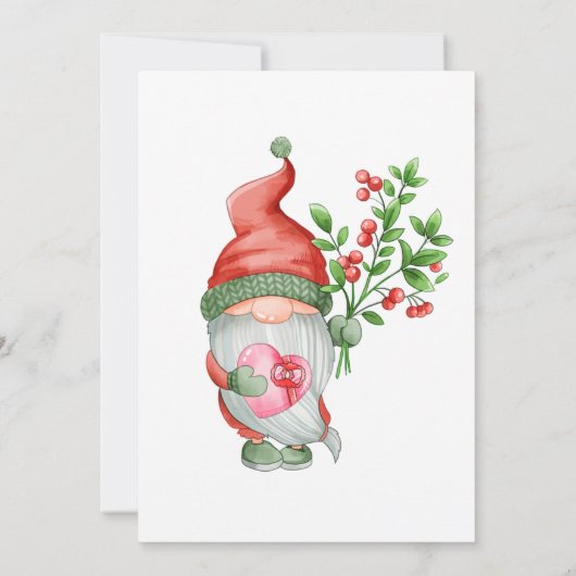 クリスマスキュート格言ベビーシャワー招待状 招待状 (裏面)