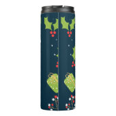 クリスマスキュート雪だるまホリデーパターン タンブラー (裏面)