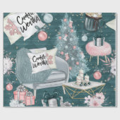 クリスマスキュードル天気 ラッピングペーパー (フラット)