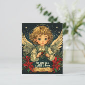 クリスマスキリスト子聖書聖句スクラップブック紙 (スタンド正面)