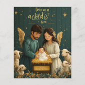 クリスマスキリスト子聖書聖句スクラップブック紙 (裏面)