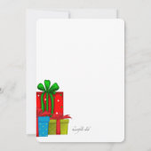 クリスマスキリンカップルシャワー招待状 招待状 (裏面)