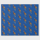 クリスマスキリン包装紙 ラッピングペーパー (フラット)