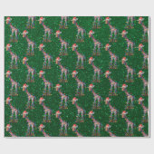 クリスマスキリン包装紙 ラッピングペーパー (フラット)