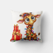 クリスマスキリン&パンダリバーシブルピロー クッション (正面)