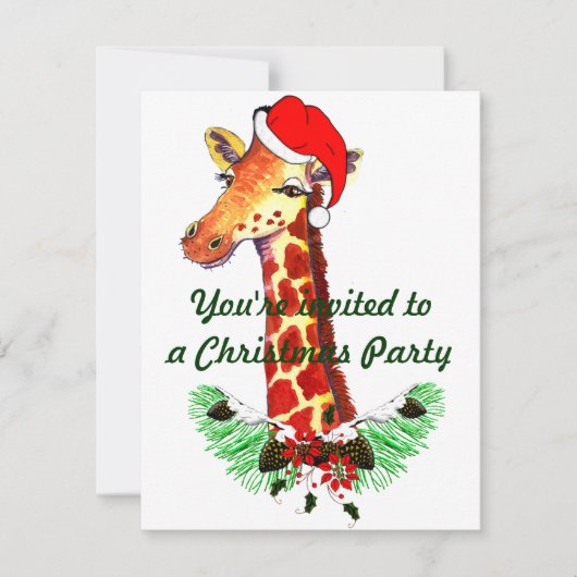 クリスマスキリン 招待状 (正面)