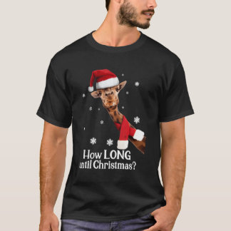 クリスマスキリンSanta Hatクリスマス Tシャツ
