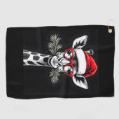 クリスマスキリンSanta Hat Pajamaギフトファミリーマット ゴルフタオル (横)