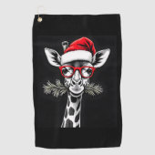 クリスマスキリンSanta Hat Pajamaギフトファミリーマット ゴルフタオル (正面)