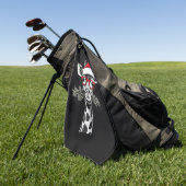 クリスマスキリンSanta Hat Pajamaギフトファミリーマット ゴルフタオル (グリーン)