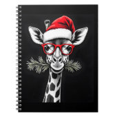 クリスマスキリンSanta Hat Pajamaギフトファミリーマット ノートブック (正面)