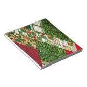 クリスマスキルトの背景 ノートパッド (アングル)