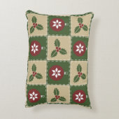 クリスマスキルトアクセント枕 アクセントクッション (裏面(縦))