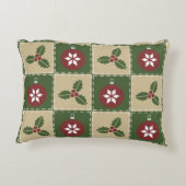 クリスマスキルトアクセント枕 アクセントクッション (裏面)