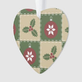 クリスマスキルトアクリルオーナメント オーナメント (正面)