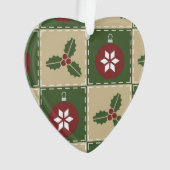 クリスマスキルトアクリルオーナメント オーナメント (正面)
