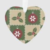 クリスマスキルトアクリルオーナメント オーナメント (裏面)
