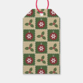 クリスマスキルトギフトラベル ギフトタグ (正面)
