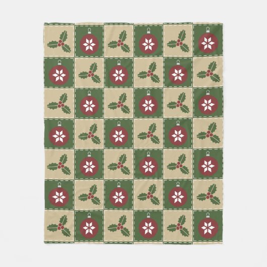 クリスマスキルトフリースブランケット フリースブランケット (正面)