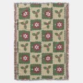 クリスマスキルトブランケット スローブランケット (正面縦)