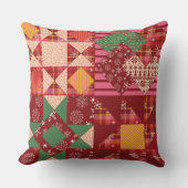 クリスマスキルト両面 クッション (正面)