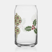 クリスマスキルト ガラス缶 (正面)