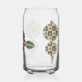 クリスマスキルト ガラス缶 (右)