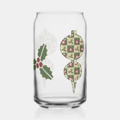 クリスマスキルト ガラス缶 (左)