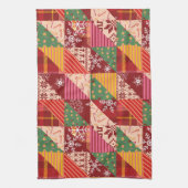 クリスマスキルト キッチンタオル (縦)