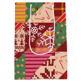 クリスマスキルト ミディアムペーパーバッグ (裏面)