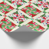 クリスマスキルト ラッピングペーパー (角)