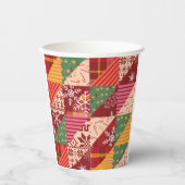 クリスマスキルト 紙コップ (正面)