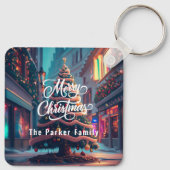 クリスマスキーチェーンのパーソナライズ キーホルダー (裏面)