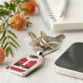 クリスマスキーチェーンギフトサンタクロースデザイン-おもしろい キーホルダー (側面)