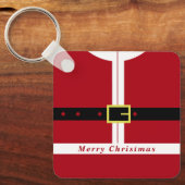 クリスマスキーチェーンサンタクロースギフト キーホルダー (正面)