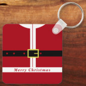 クリスマスキーチェーンサンタクロースギフト キーホルダー (裏面)