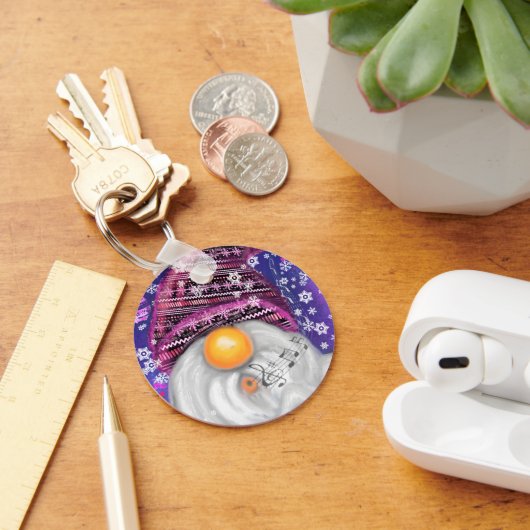 クリスマスキーチェーン格言インパープルハット歌 キーホルダー (デスク)