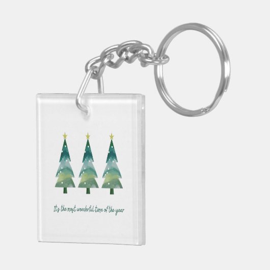 クリスマスキーチェーン – 両面 キーホルダー (裏面右)