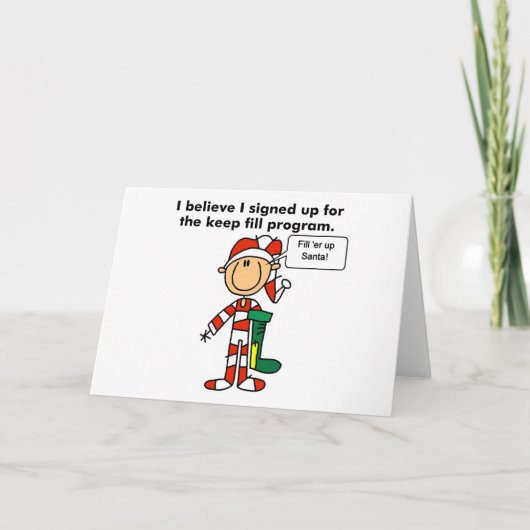 クリスマスキープフィルプログラムTシャツ＆ギフト シーズンカード (正面)