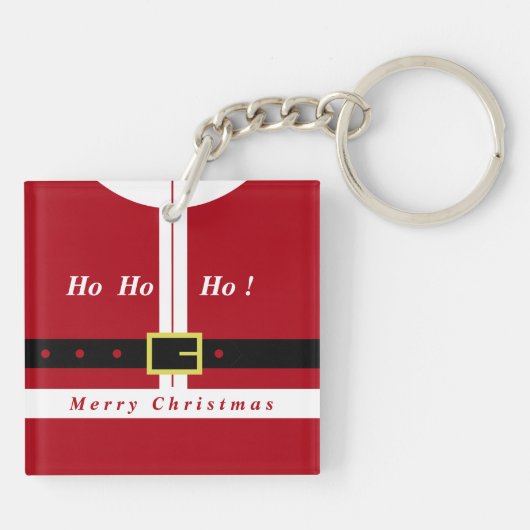 クリスマスキーホルダーギフトおもしろいwithサンタデザイン キーホルダー (裏面)