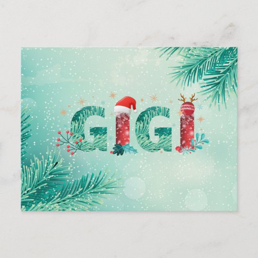 クリスマスギギ ポストカード (正面)