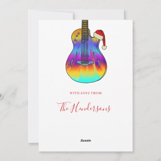 クリスマスギタカッコいいサイケデリックー シーズンカード (裏面)