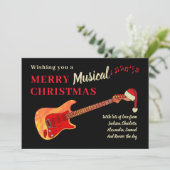 クリスマスギタパーソナライズされたー シーズンカード (スタンド正面)
