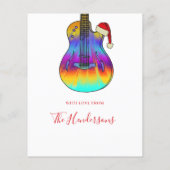 クリスマスギターカッコいいカラフル予算 チラシ (裏面)