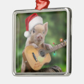 クリスマスギターピグ メタルオーナメント (左)